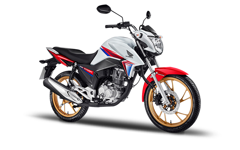 Moto Honda branca em destaque